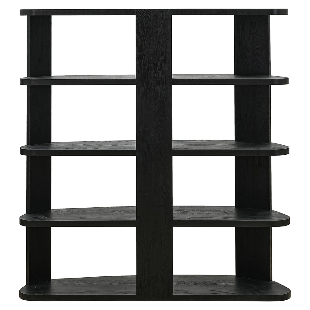 Wandkast Navarino 3-planken (Donker koffie)
