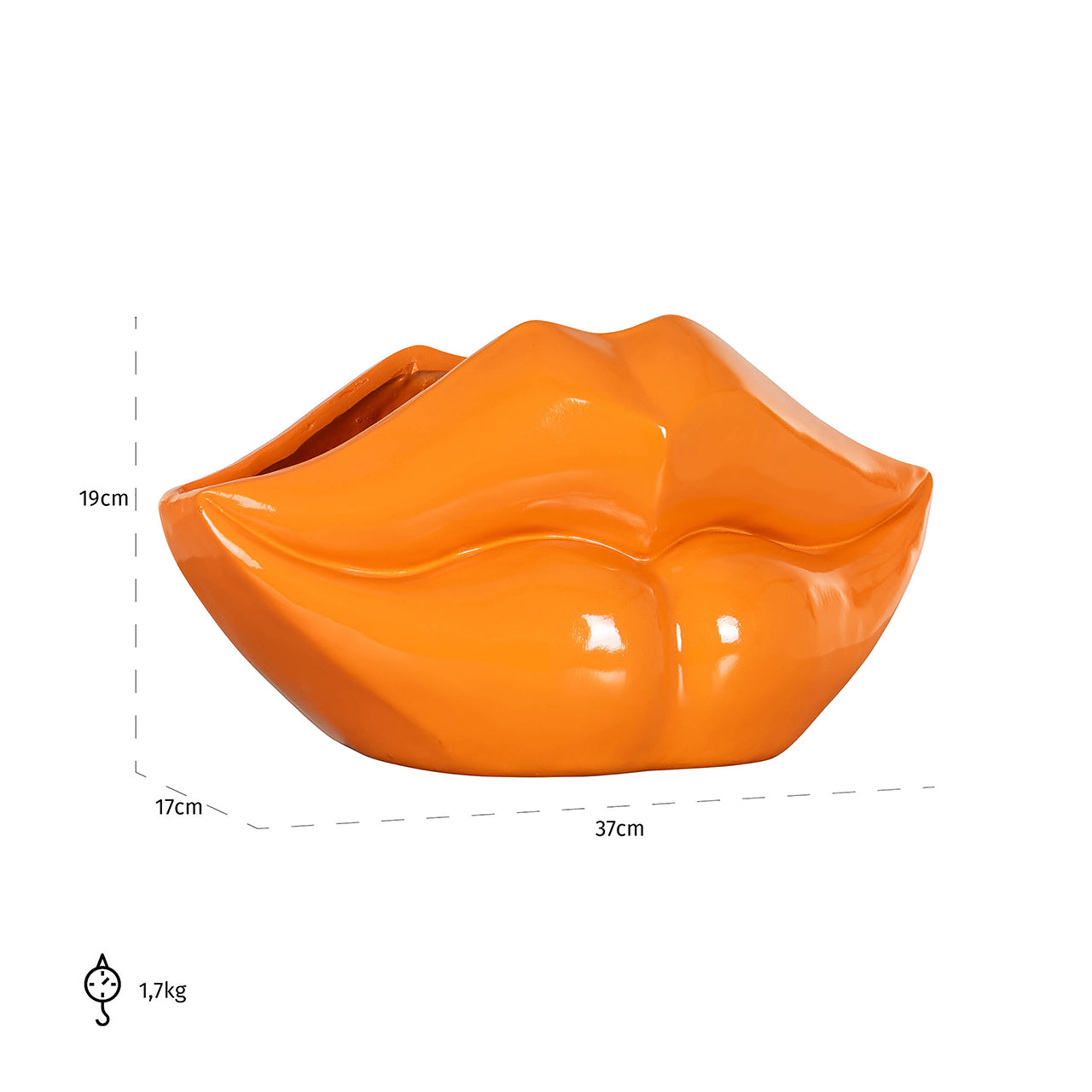 Vaas Lippo oranje