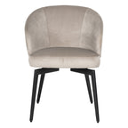 Stoel Amphara khaki fluweel brandvertragend (FR-Quartz 903 Khaki)
