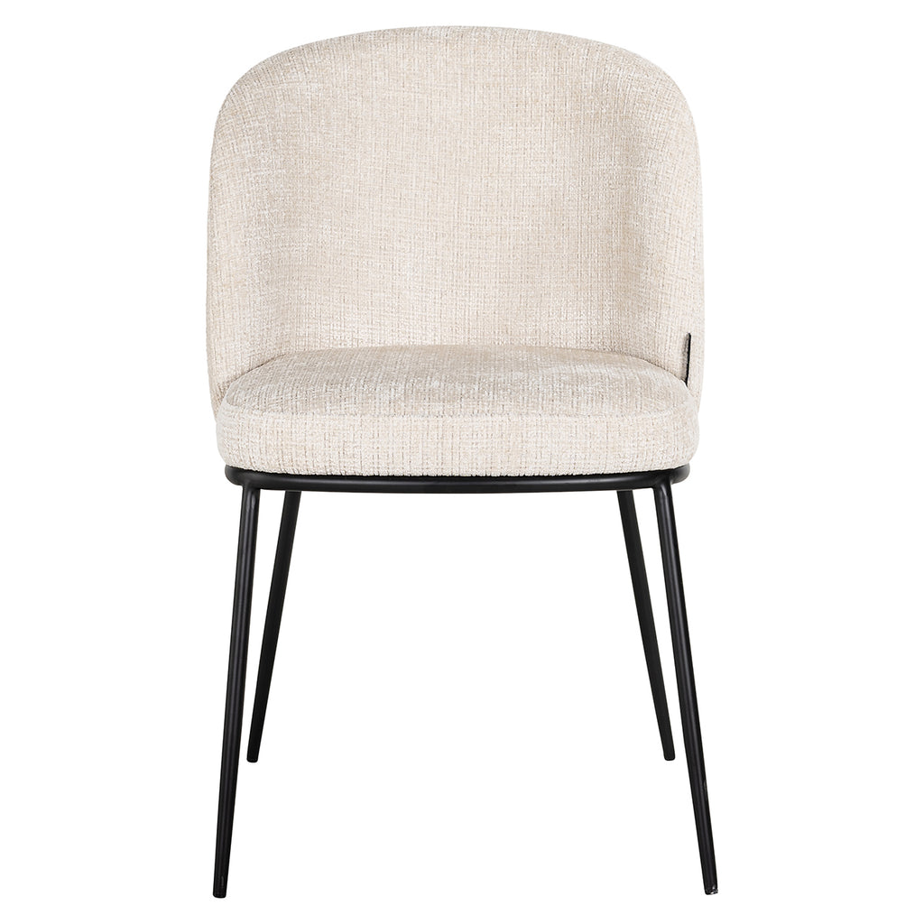 Stoel Elvi beige chenille brandvertragend (Niagara 902 beige Chenille)