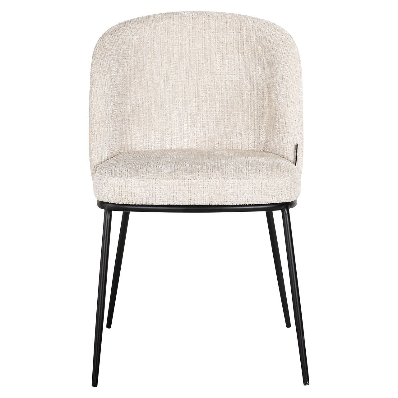 Stoel Elvi beige chenille brandvertragend (Niagara 902 beige Chenille)