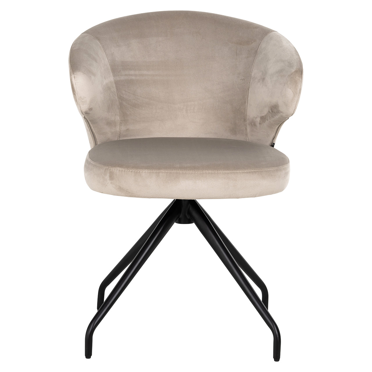 Draaistoel Milly khaki fluweel (Quartz Khaki 903)