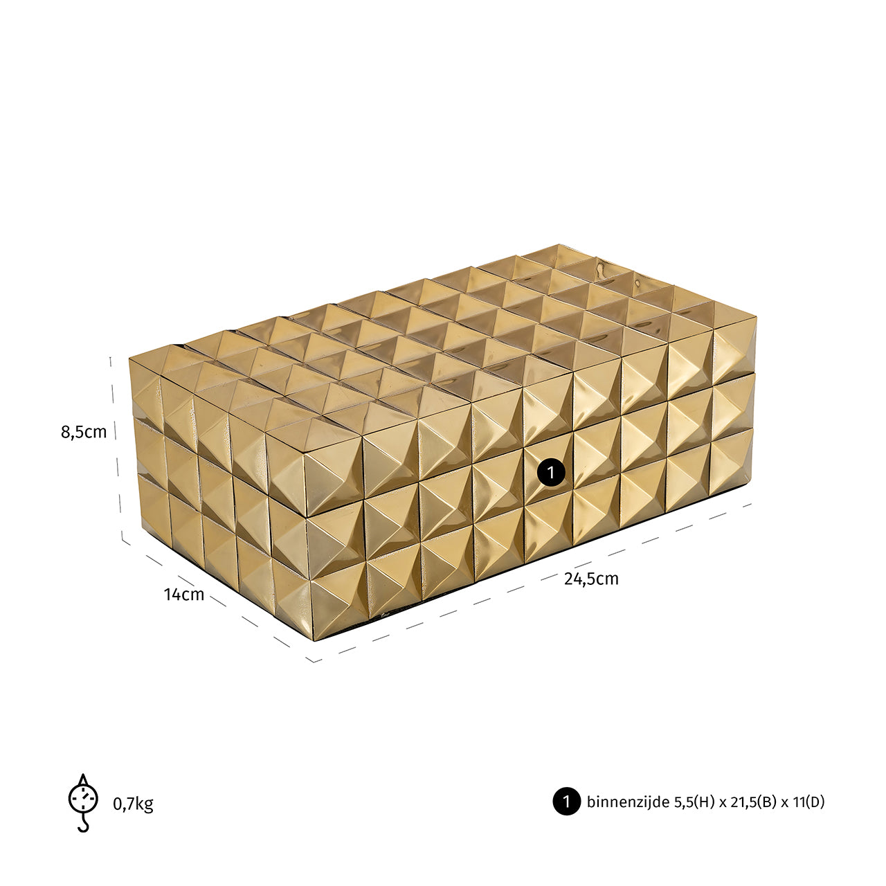 Sieradendoos Rylee (Goud)