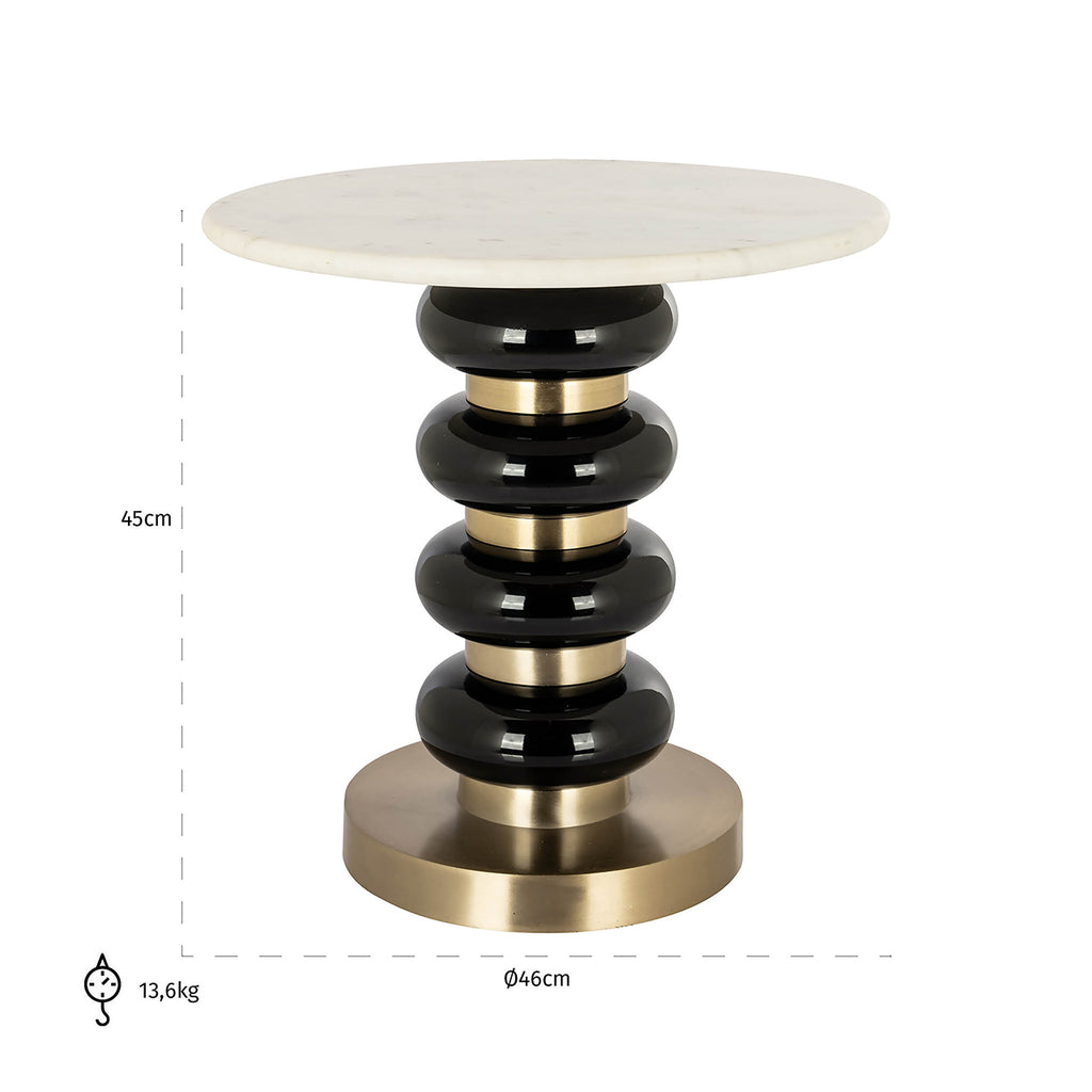 Bijzettafel Boann zwart (Zwart)