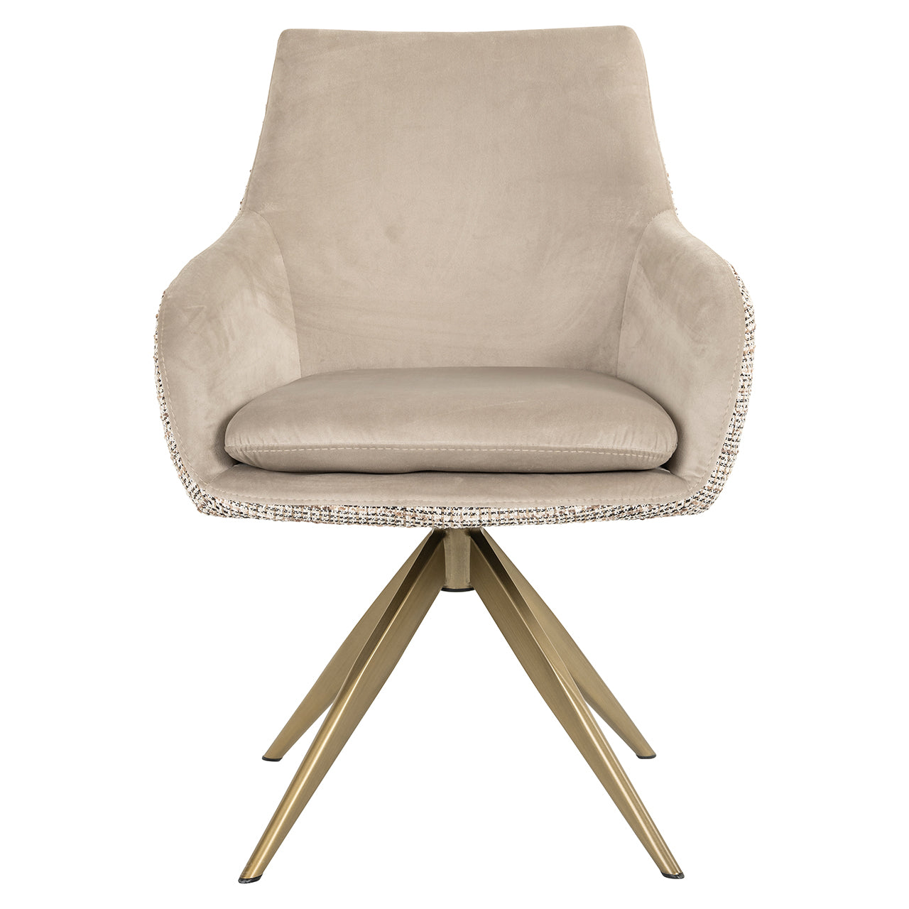 Draaistoel Lisonne be trendy nature / khaki fluweel (Be Trendy 01 Nature)