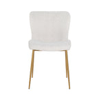 Stoel Odessa wit bouclé / geborsteld goud (Kopenhagen 900 Bouclé Wit)