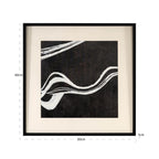 Wandkunst Jozra (Zwart/wit)