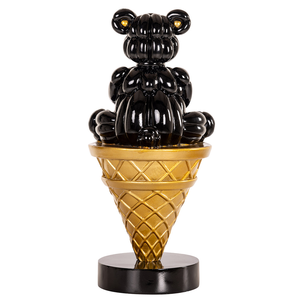 Deco object Harly (Zwart/goud)