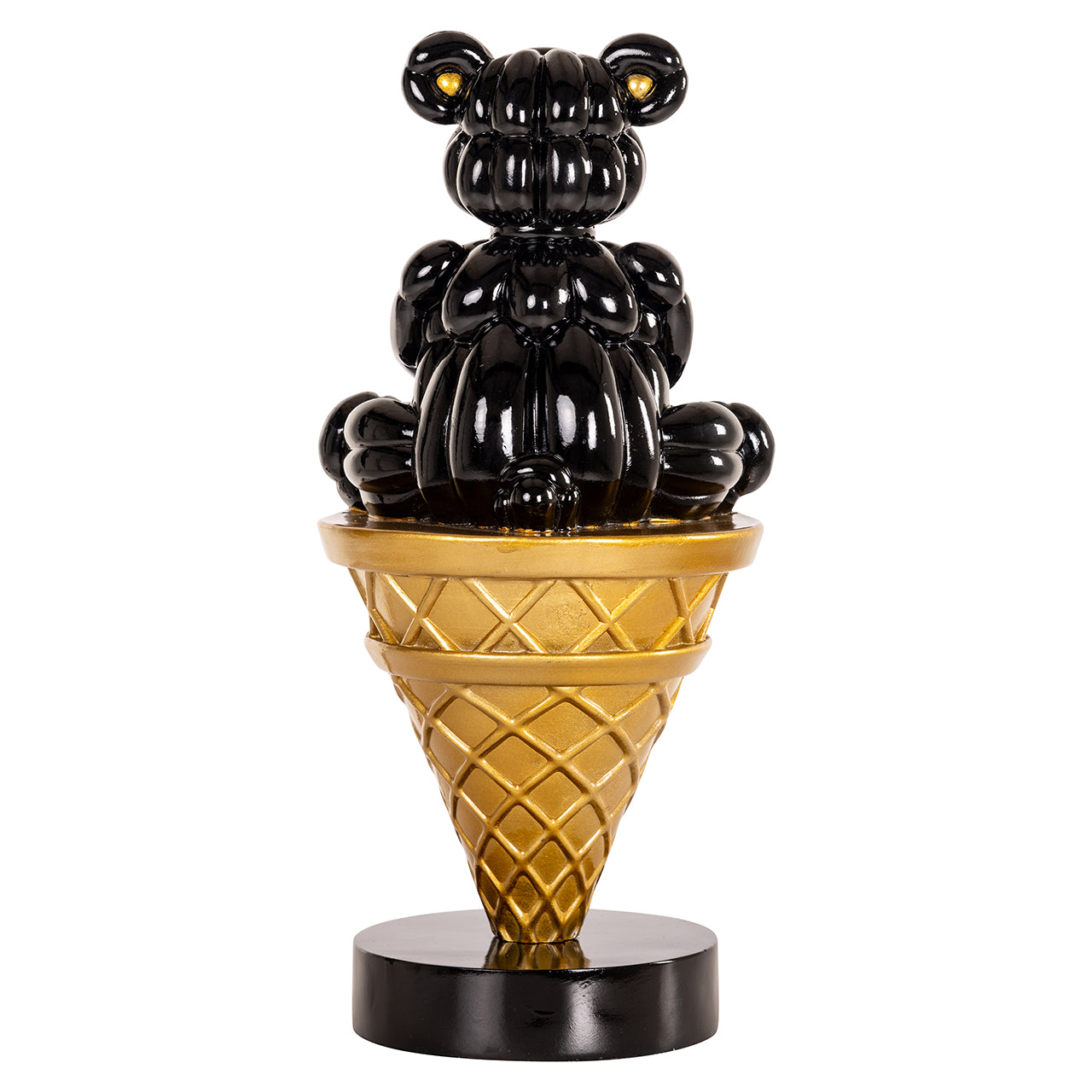 Deco object Harly (Zwart/goud)