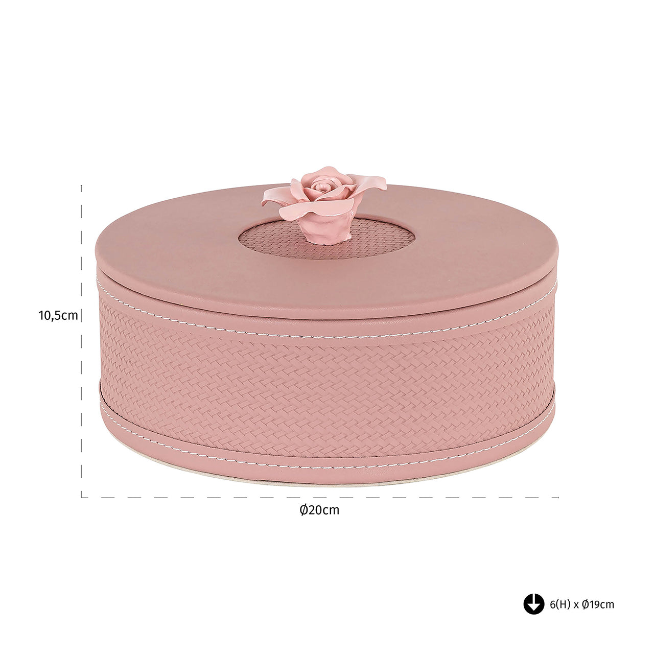 Storage box Mary small (Roze)