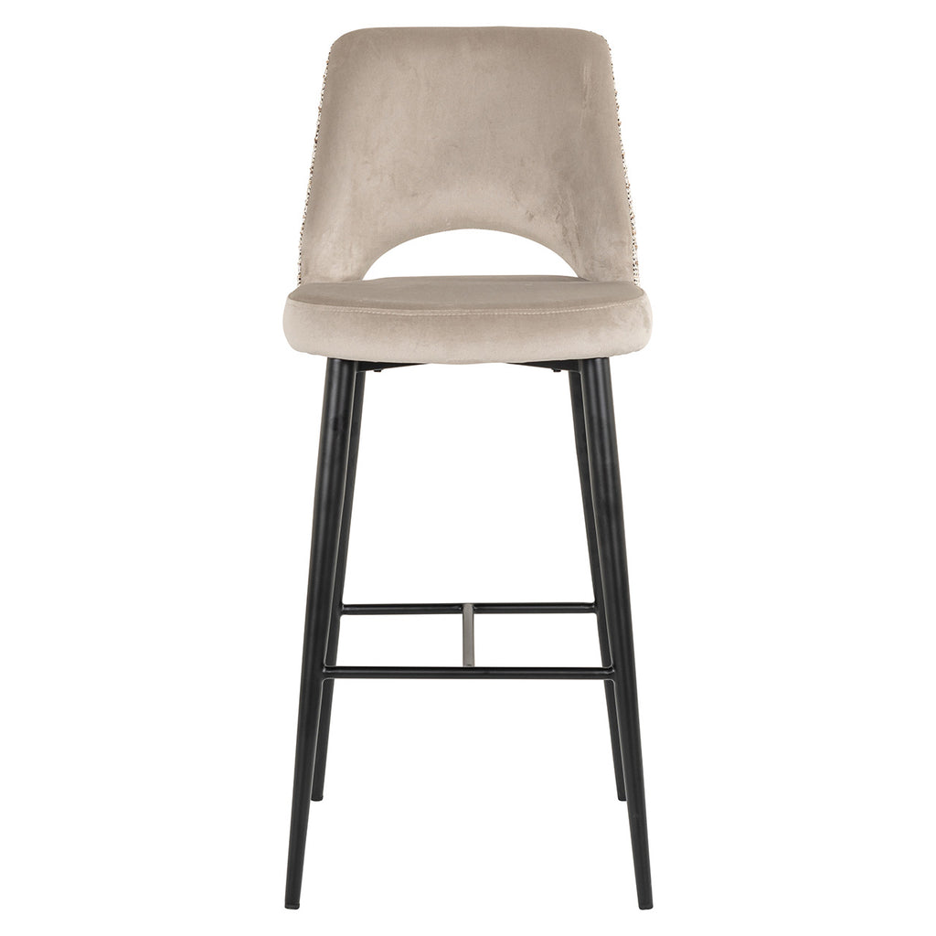 Barstoel Tabitha trendy nature / kwarts khaki brandvertragend (Be Trendy 01 Nature)