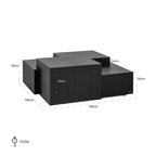 Salontafel Lennox Dark Coffee (Donker koffie)
