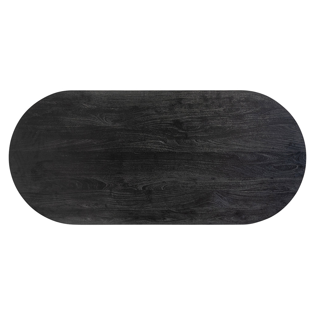 Eettafel Revelin 200 (Zwart/goud)