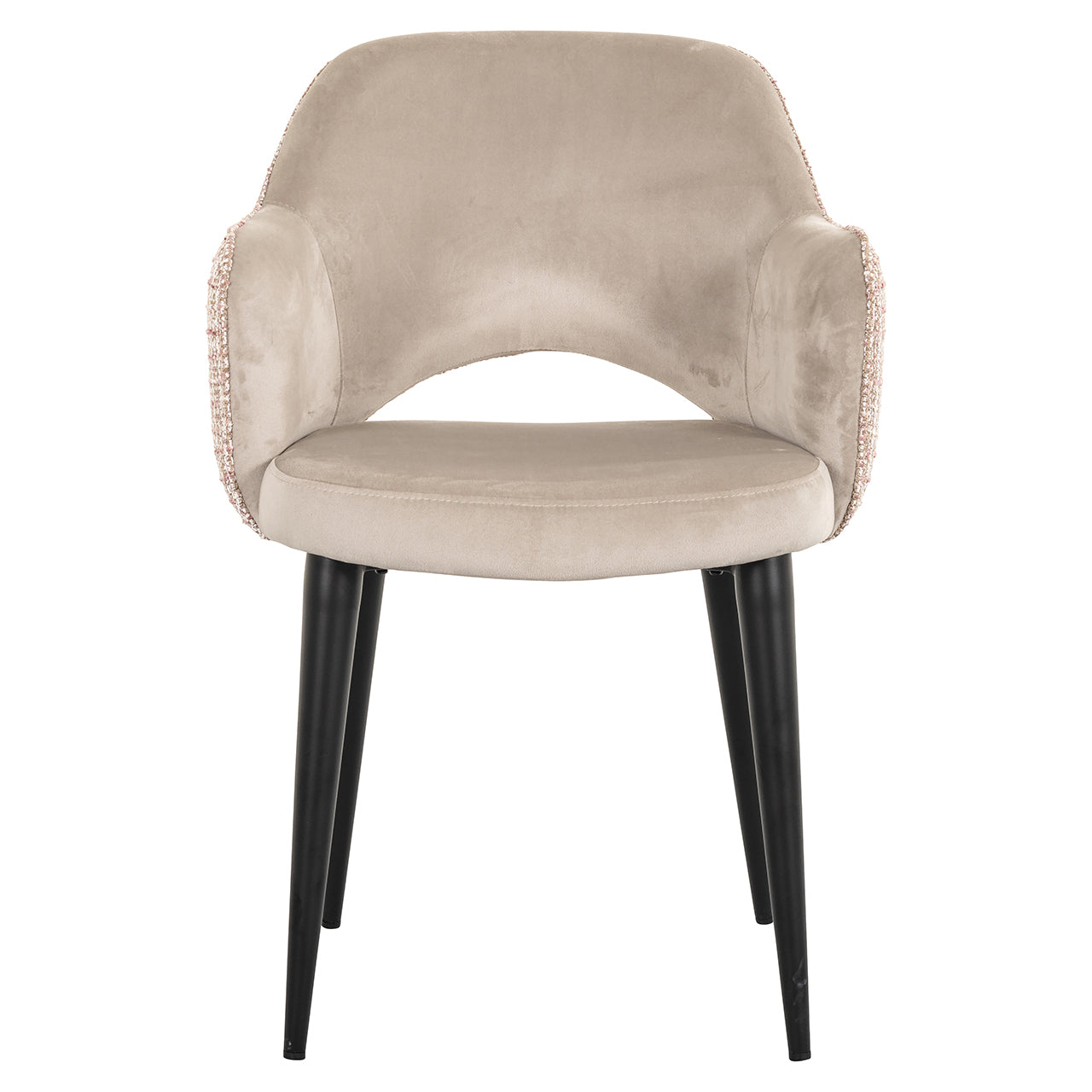 Stoel Giovanna trendy roze/kwarts khaki (Wees trendy 1673 roze)