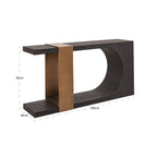 Wandtafel Bazel (Zwart/goud)