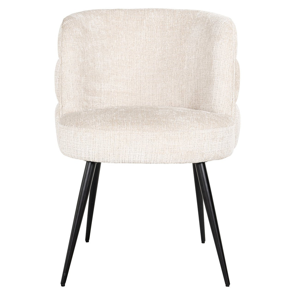 Stoel Stella beige chenille brandvertragend (Niagara 902 beige Chenille)