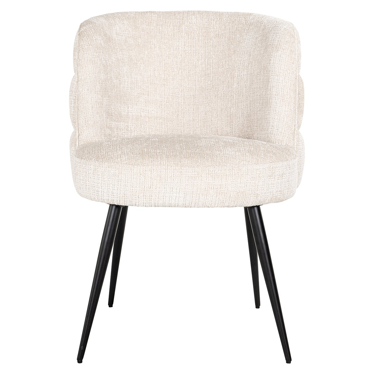 Stoel Stella beige chenille brandvertragend (Niagara 902 beige Chenille)