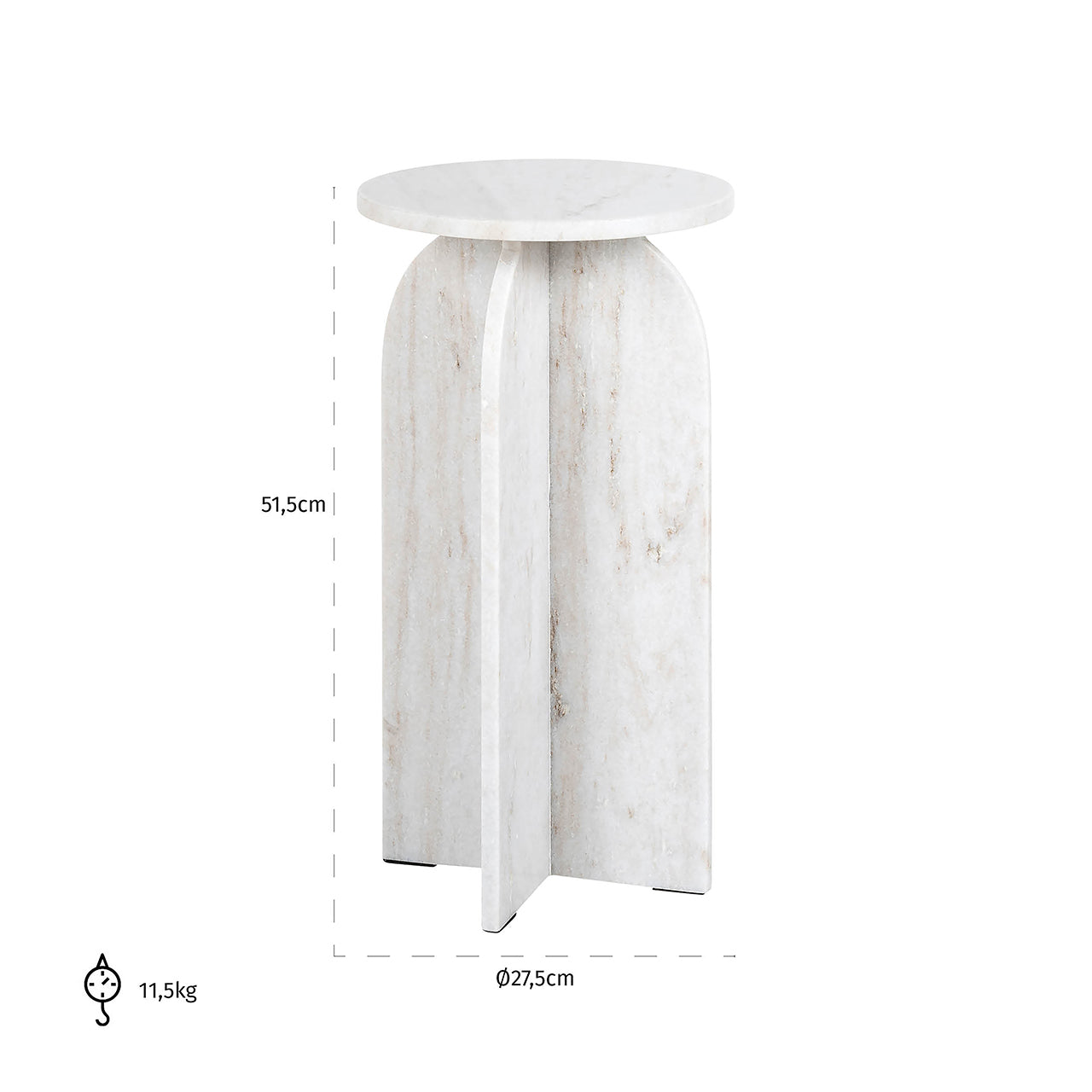 Side table Luciano (Beige)