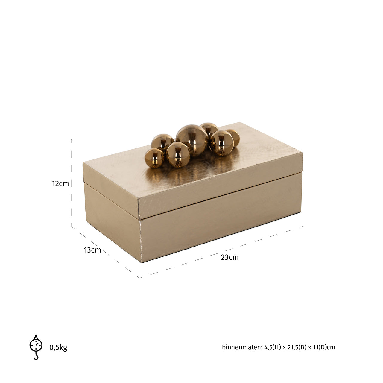Opbergdoos Norah (Goud)