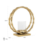 Windlicht Merlyn groot (Goud)