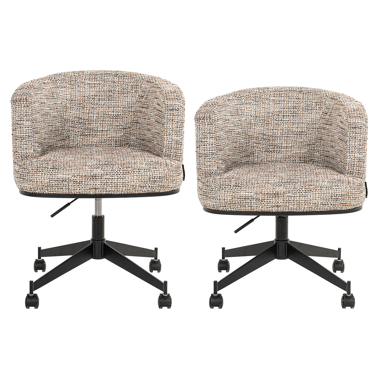 Draaistoel Rochenne met wielen trendy nature (Be Trendy 01 Nature)
