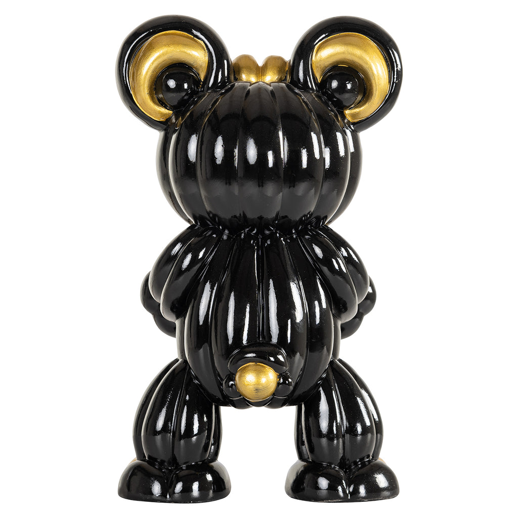 Deco object Silly (Zwart/goud)
