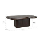 Eettafel Sherman Organisch 230x139 (Bruin)