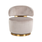 Draaifauteuil Maxime khaki fluweel (Quartz Khaki 903)