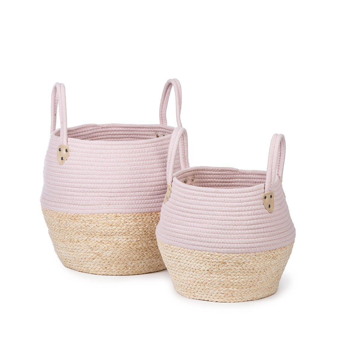"Core Tray Rose/Natural Set of 2"