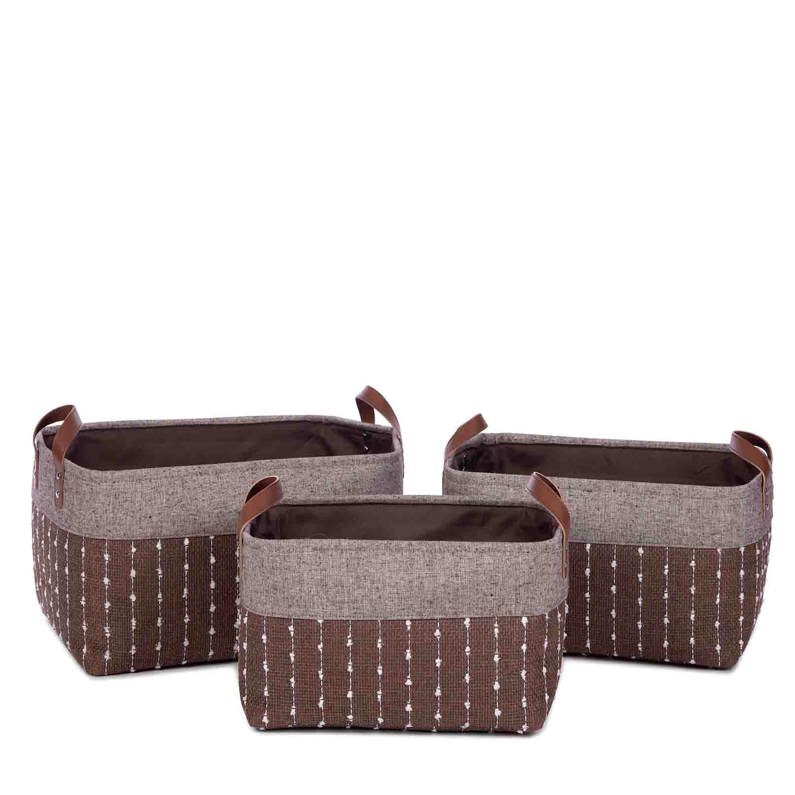 Enno, brown set of 3 pieces