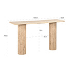 Wandtafel Hampton 140 (Zand)