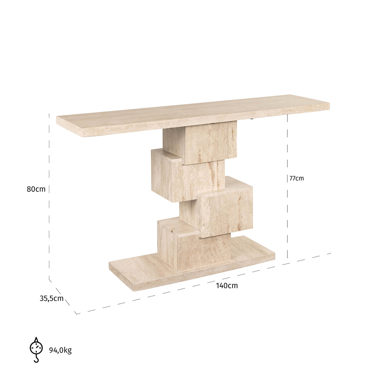 Wandtafel Arvada (Beige)