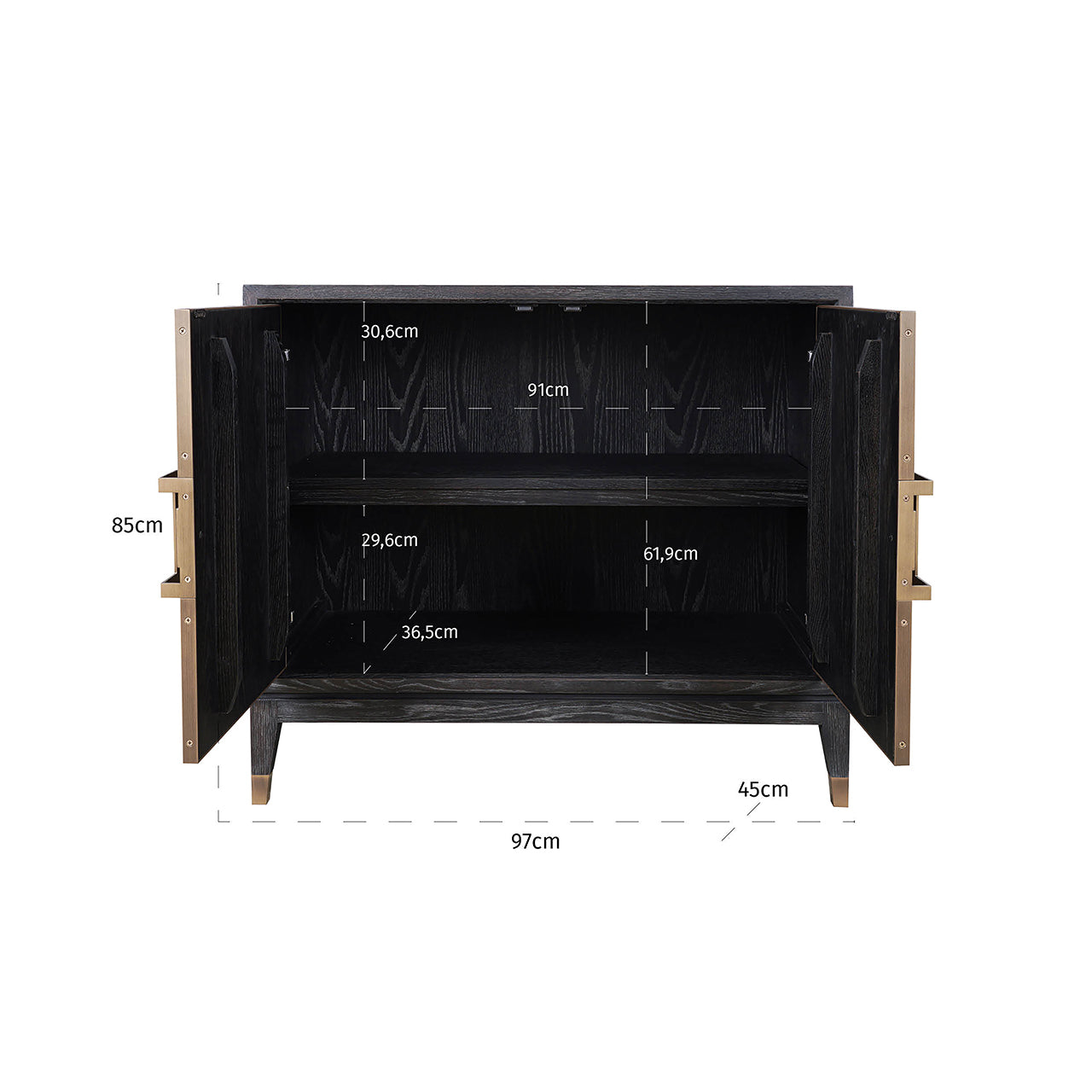 Dressoir Bloomville 2-deuren (Bruin)