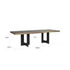 Eettafel Cambon 280 (Donker koffie)