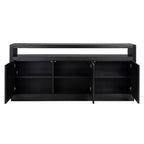 Dressoir Oakura 3-deuren (Zwart)