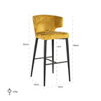 Barstoel Taylor mosterd fusion (Fusion mosterd 06)