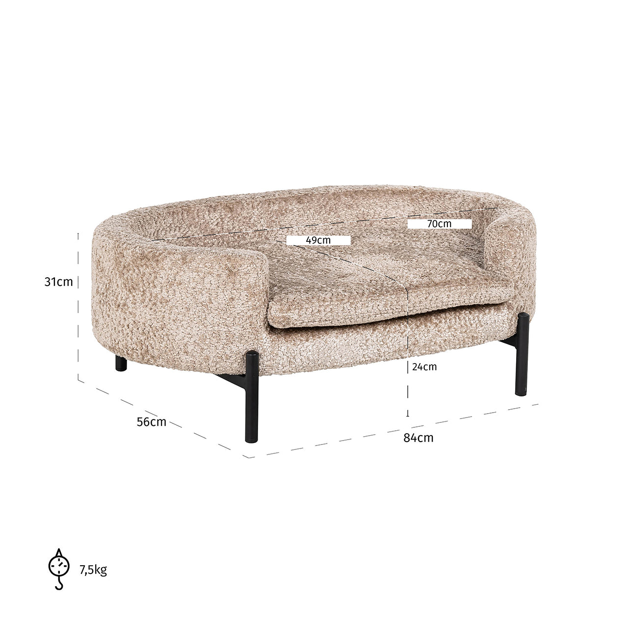 Huisdierenbed Dolly nature schaap (Schaap 01 nature)