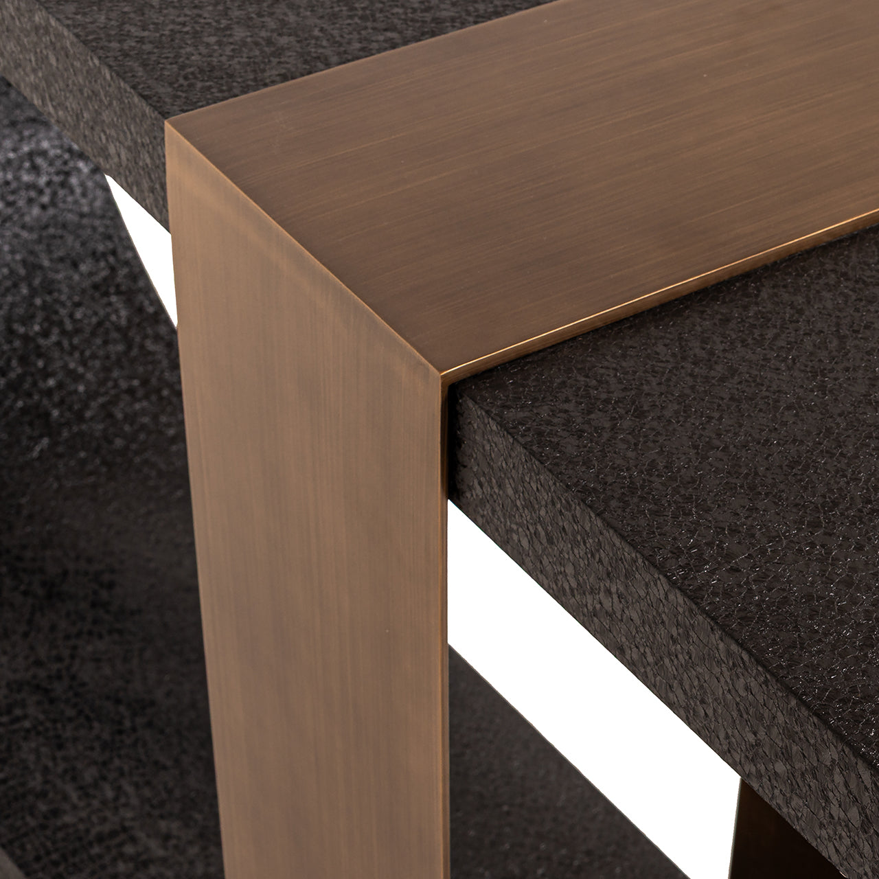 Wandtafel Bazel (Zwart/goud)