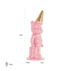 Deco object ijsbeer roze (Roze)