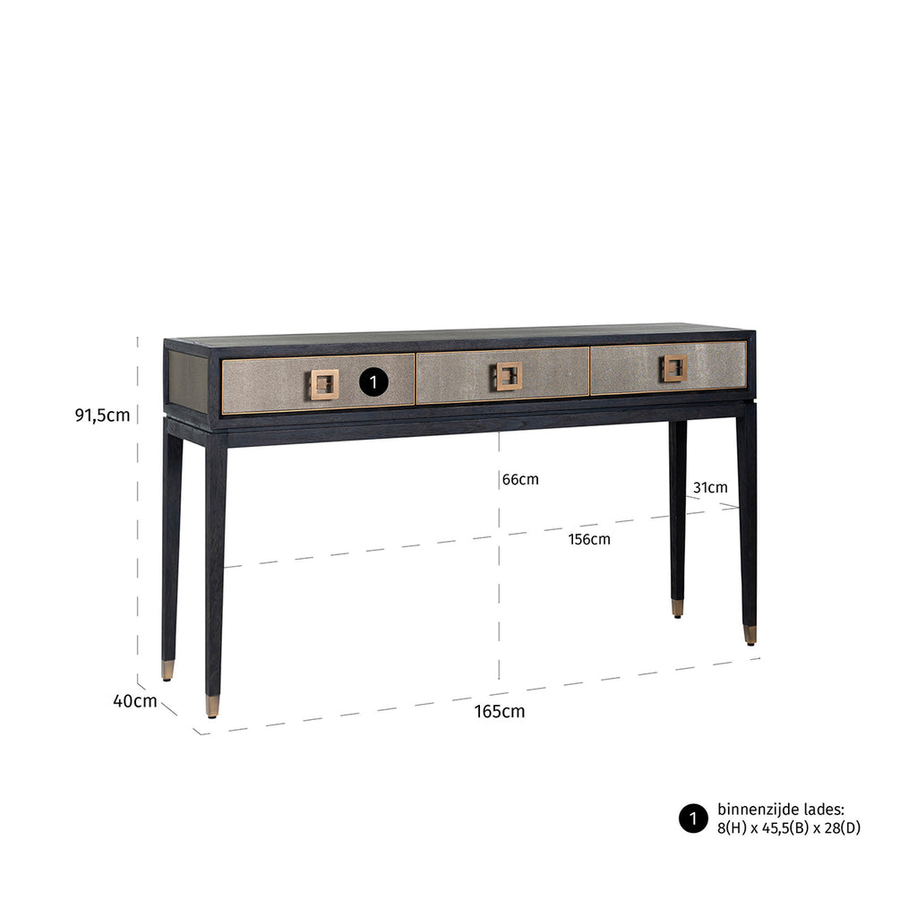 Wandtafel Bloomville 3-laden (Goud)