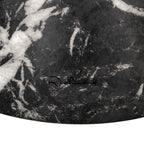 Bijzettafel Bosco faux zwart marmer (Zwart)