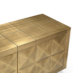 TV-meubel Collada 4 deuren (Geborsteld Goud)