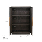Wandkast Claremont 2-deurs (Bruin)
