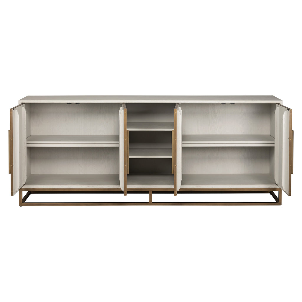 Dressoir Whitebone messing 4-deuren (Verona Grijs)