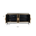 Dressoir Ironville 4-deuren (Goud)