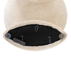 Poef Fargo wit chenille (Bergen 900 wit chenille)