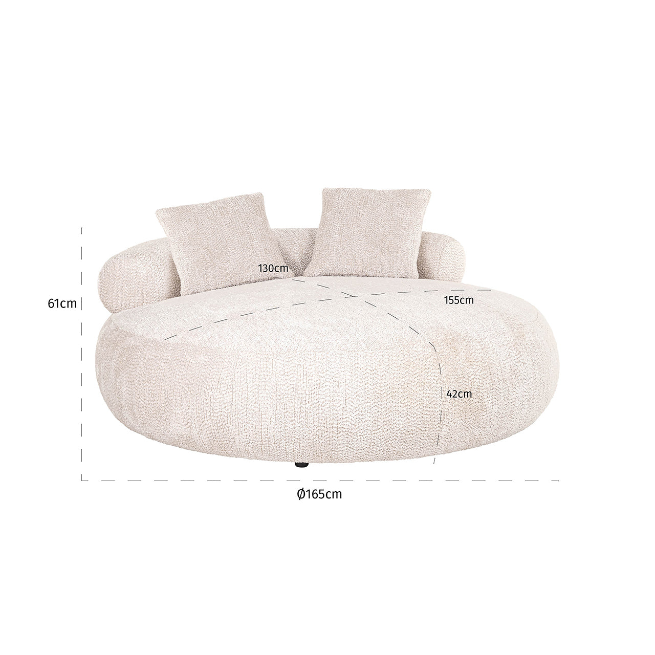 Dagbed Tivola (Be Lovely 11 Crème)