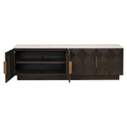 Tv-meubel Claremont 4-deurs (Bruin)