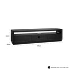 TV-meubel Oakura 3 laden (Zwart)