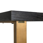 Bartafel Zwartbeen messing (Zwart rustiek)
